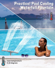 ZCONIEY Pool Fountain installation adapters included