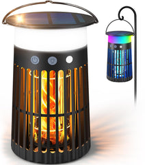 zechuan Solar Bug Zapper outdoor black model with LED light