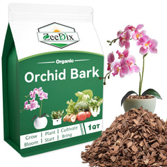 ZeeDix 1QT Orchid Bark front view in sealed packaging