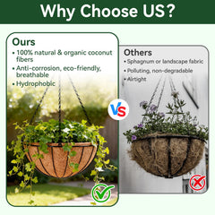 ZeeDix 6 pack coco liners stacked together