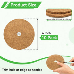 ZeeDix Coconut Fiber Mulch Mat pack of 10