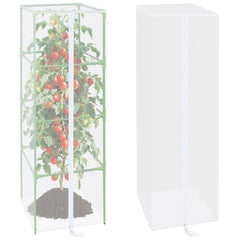 ZeeDix Garden Tomato Plant Cover Netting 57x16.1 inches front view