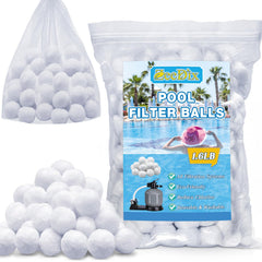 ZeeDix Pool Filter Balls front view in white colour