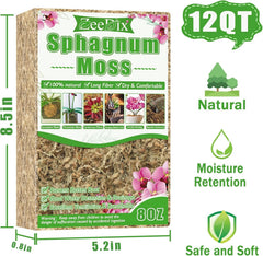 ZeeDix sphagnum moss packaging and details