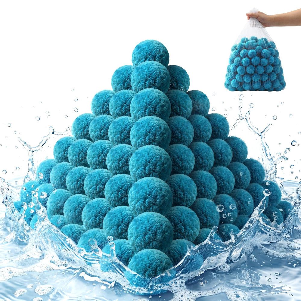 Zeinunk Pool Filter Balls blue model front view