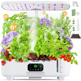 Zekeson Hydroponic Growing System front view with LCD panel