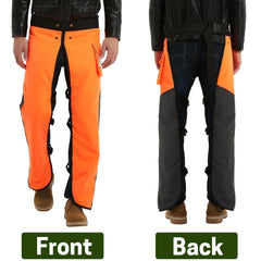 ZELARMAN Chainsaw Chaps close-up of 8-layer protective material