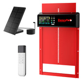 ZenxyHoC Solar Automatic Chicken Coop Door in red front view