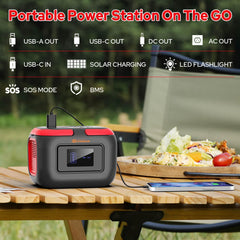 ZeroKor Portable Power Station side view showing handle