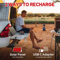 ZeroKor Portable Power Station with flashlight in SOS mode