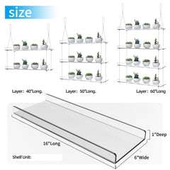 ZerzSemp 2-Tier Acrylic Window Shelf assembled