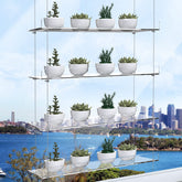 ZerzSemp 4-Tier Floating Acrylic Plant Shelf front view