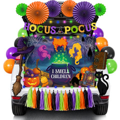 zestoluxe trunk or car decorations kit with multicolor elements