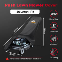 Zettum Lawn Mower Cover close-up of material
