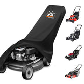 Zettum Lawn Mower Cover front view in black