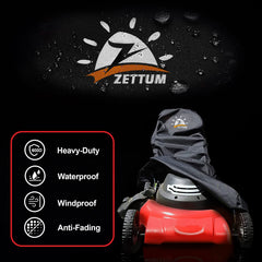 Zettum Lawn Mower Cover side view with storage bag