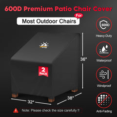 Zettum patio chair cover on outdoor furniture