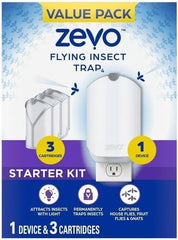ZEVO Flying Insect Trap with refill cartridges pack