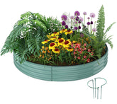 ZFHgarden Galvanized Metal Planter 3x3x1ft front view