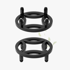 Zhongma 2 Pack 8.7" Low Plant Stand black front view