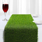 ZHOUXITU 13x84 inches artificial grass table runner green colour