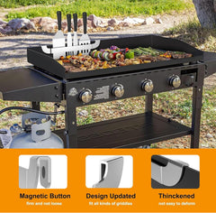 ZHSX spatula holder installed on a grill