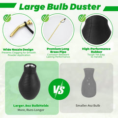 Zihvfzu powder duster kit including collapsible funnel