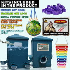 ZINZINULER Chicken Waterer close-up, float valve feature