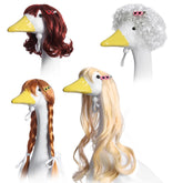 Zixumild Porch Goose Wigs Set - four different styles of wigs