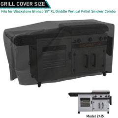 ZJYWSCH Griddle Cover side view with Velcro straps