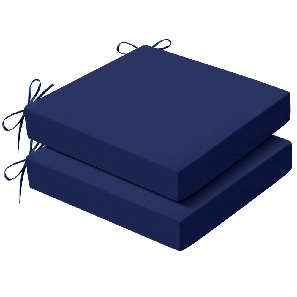 Zonamat Outdoor Chair Cushions Navy Blue front view