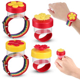 Zopeal Hummingbird Hand Feeder flower design in bright colours
