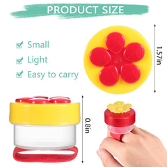 Zopeal Hummingbird Hand Feeder pack of 4, displayed in garden