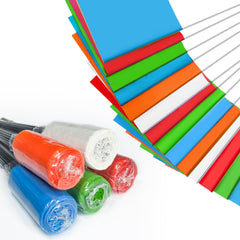 zozen marking flags pack of 500 with five vibrant colours