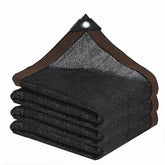ZOZIJIU Shade Cloth 12X12FT black mesh netting front view