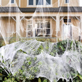 ZPISF 1000 sqft spider webs Halloween decoration front view