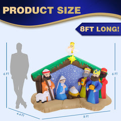 ZPISF inflatable nativity scene package and setup instructions