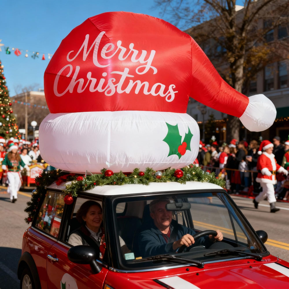 ZPISF Inflatable Santa Hat 48 inch for car roof