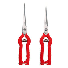 Zsling pruning shears front view with black handle and stainless steel blade