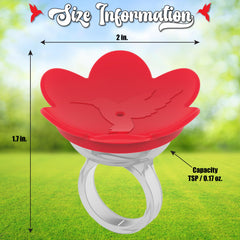 ZUMMR Hummingbird Ring Feeder with hummingbird feeding