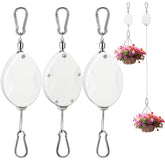 ZUZUAN retractable plant hanger pack, white