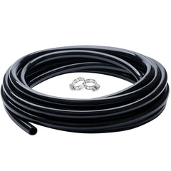 ZY-hosetube 1/4 inch ID Black Vinyl Tubing 10 ft length