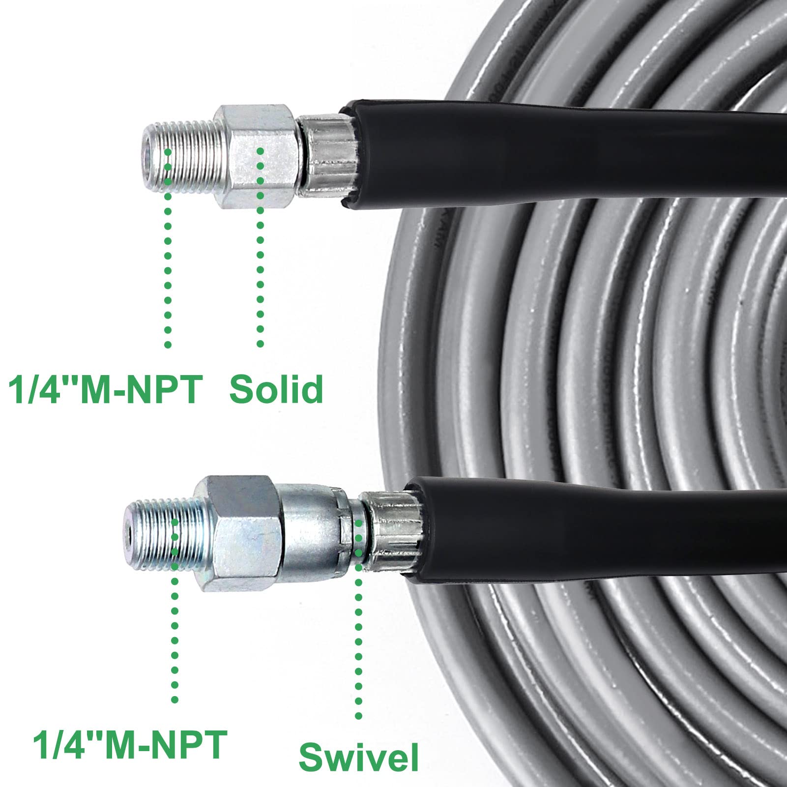 1/4 inch quick connect plug for easy attachment