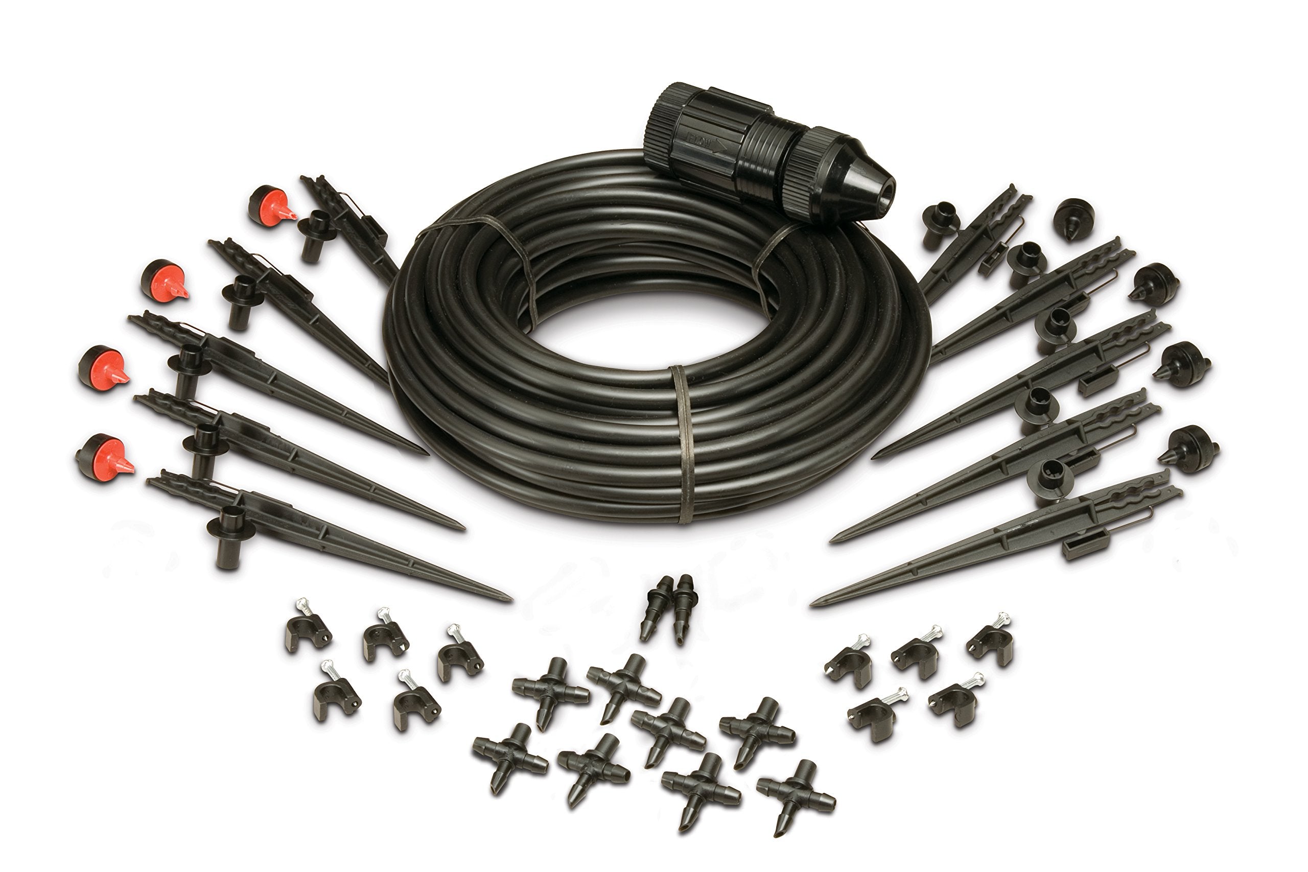1/4 inch tubing stakes with bug caps from Rain Bird kit
