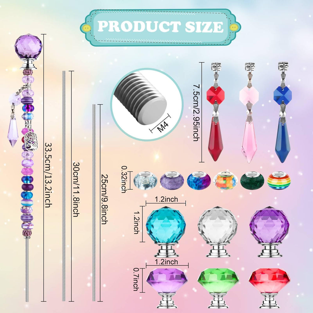 10-inch and 12-inch stainless steel threaded rods from the UFU Fairy Wand Kit