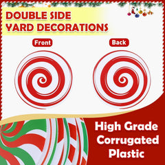 10 Inch DERTE Christmas ornament displayed on a porch