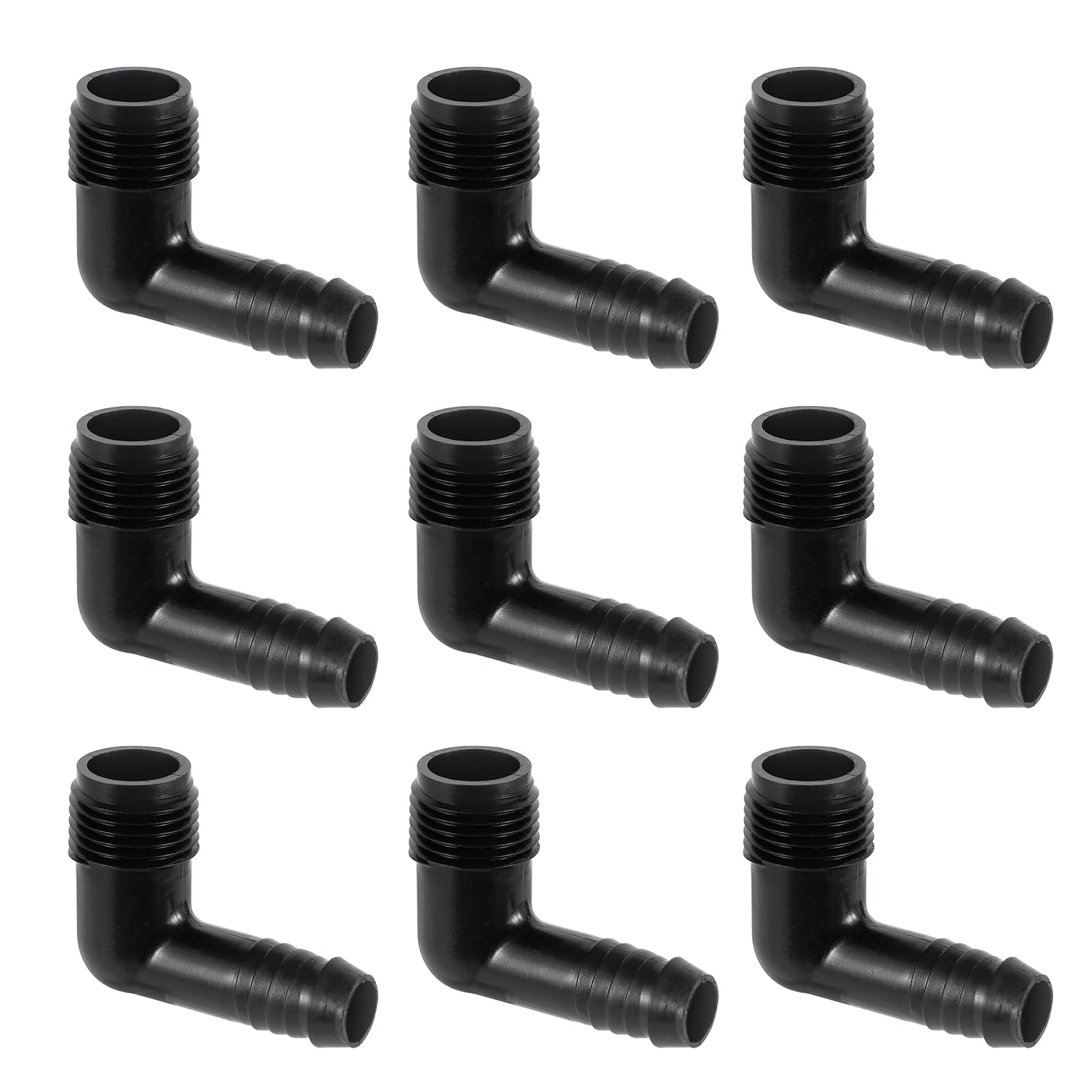10 pack of NFAMRZCAR 1/2" X 1/2" drip irrigation elbow fittings