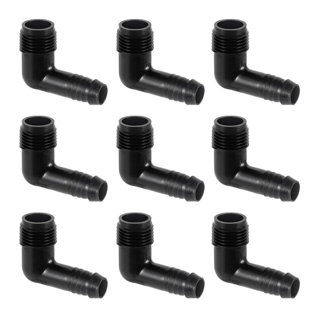 10 pack of NFAMRZCAR 1/2" X 1/2" drip irrigation elbow fittings