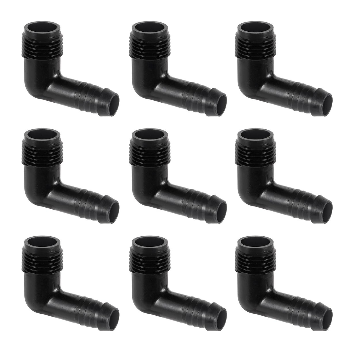 10 pack of NFAMRZCAR 1/2" X 1/2" drip irrigation elbow fittings