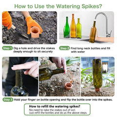 10 pack of REMIAWY self-watering spikes